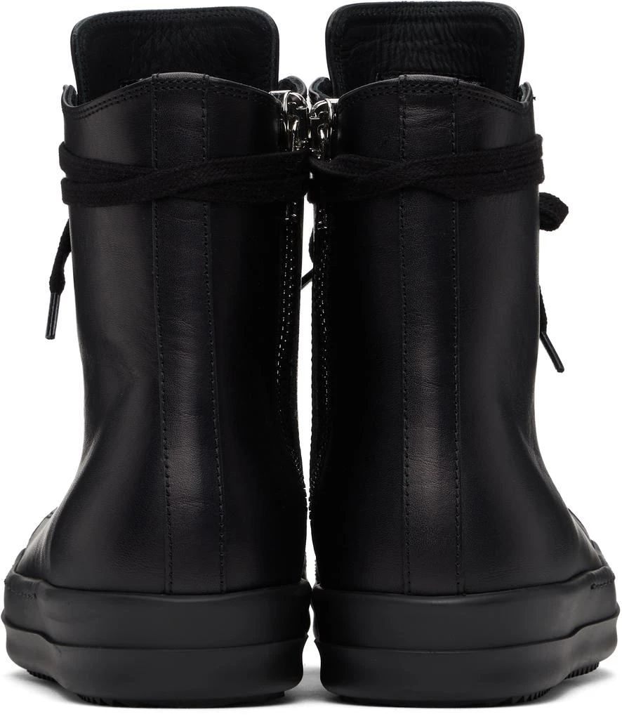 Rick Owens Black Hollywood Leather Sneakers 2