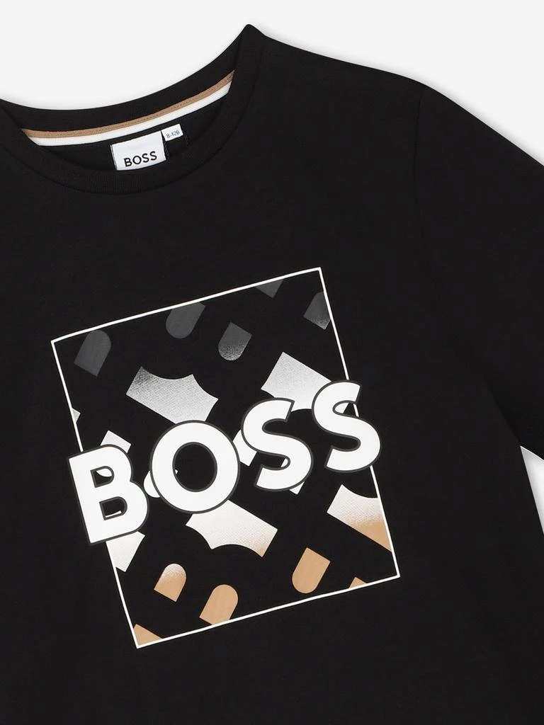 Hugo Boss BOSS Boys Monogram Logo T-Shirt in Black 3
