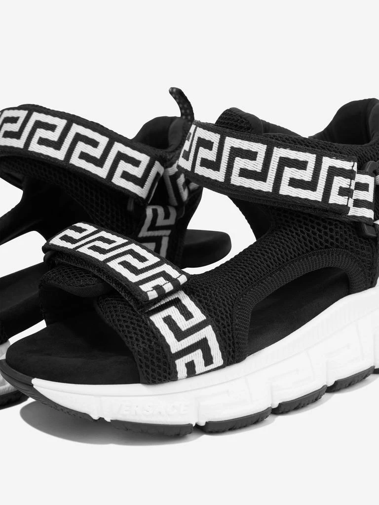 Versace Versace Kids Greca Strap Sandals in Black 3