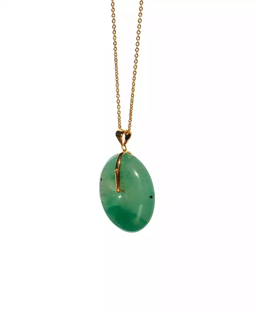 seree Oro â€” Jade Stone Pendant Necklace 2