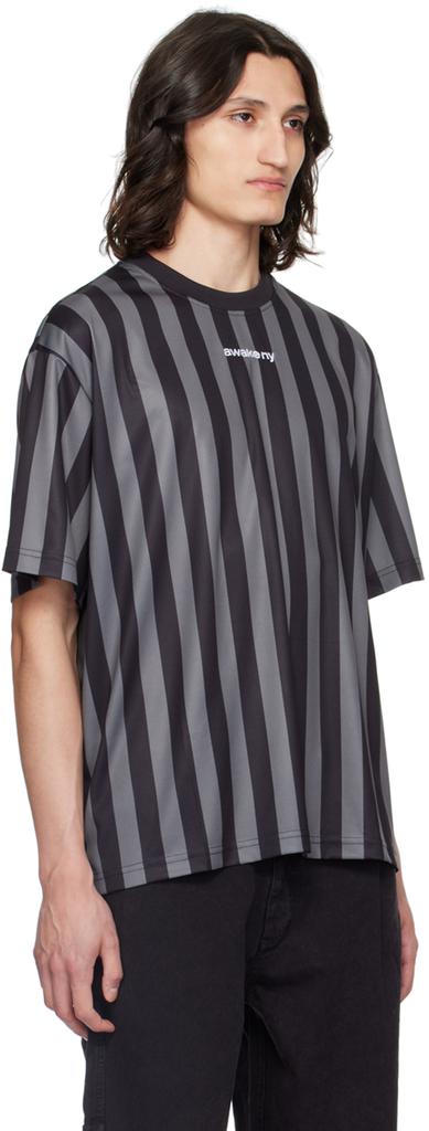 Awake NY Black & Gray Print T-Shirt