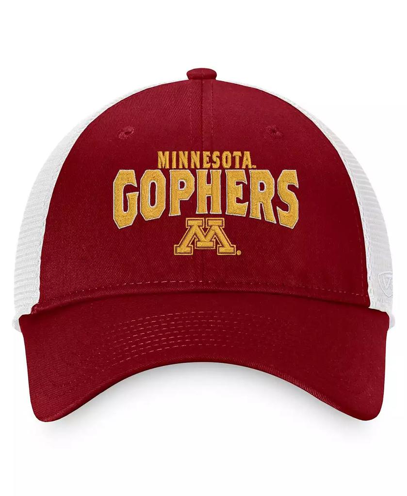 Top of the World Men's Maroon, White Minnesota Golden Gophers Breakout Trucker Snapback Hat