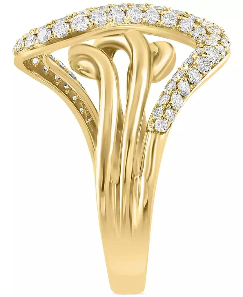 Effy EFFY® Diamond Pavé Multirow Swirl Ring (3/4 ct. t.w.) in 14k Gold 4