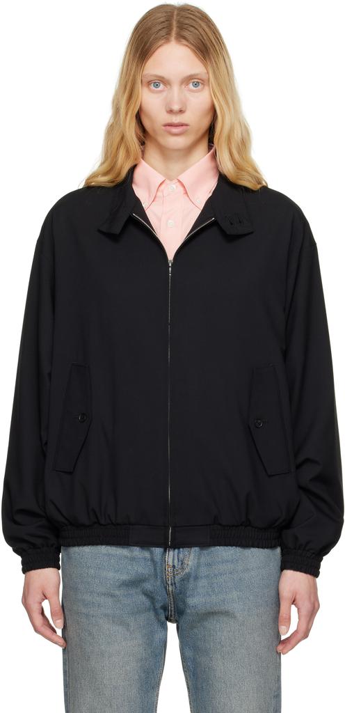 AURALEE Navy Sponge Wool Melton Short Jacket - Jackets