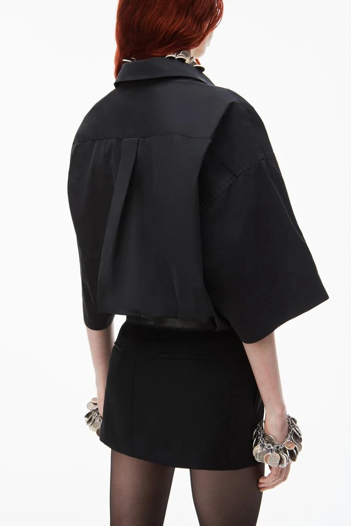Alexander Wang belted hybrid mini shirtdress 6