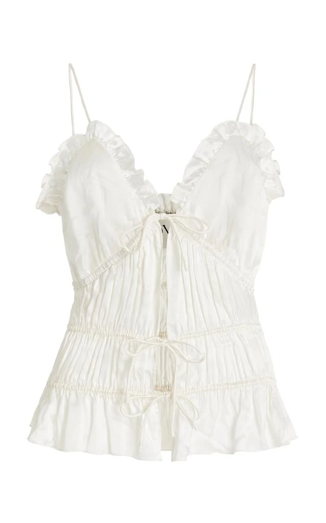 Tove Tove -  Keonie Silk Top - White - FR 40 - Moda Operandi 1