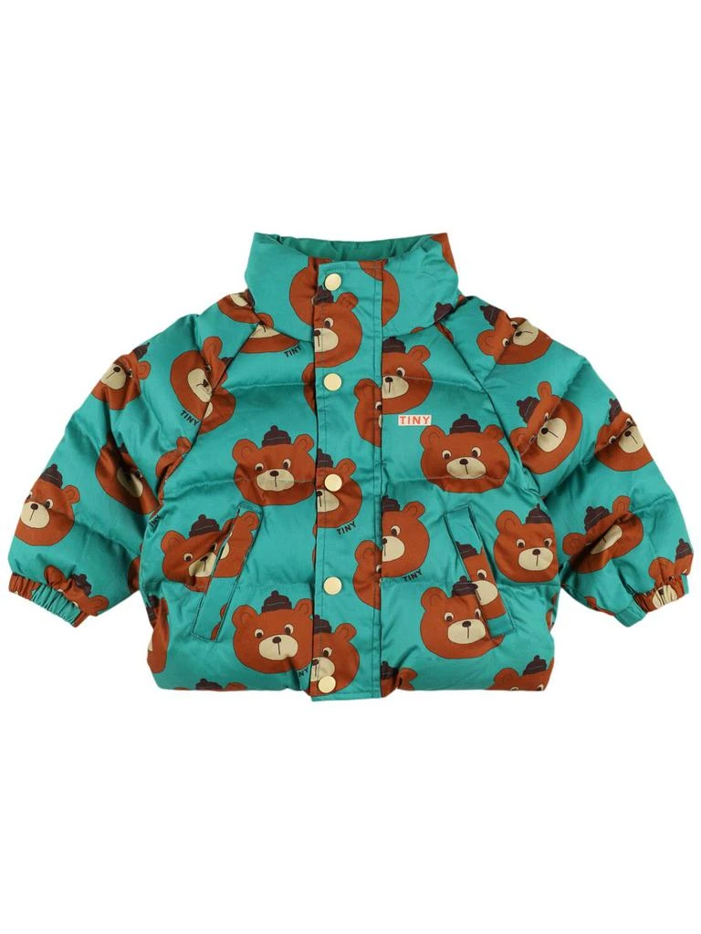 TINY COTTONS Bear Print Cotton Puffer Jacket 1