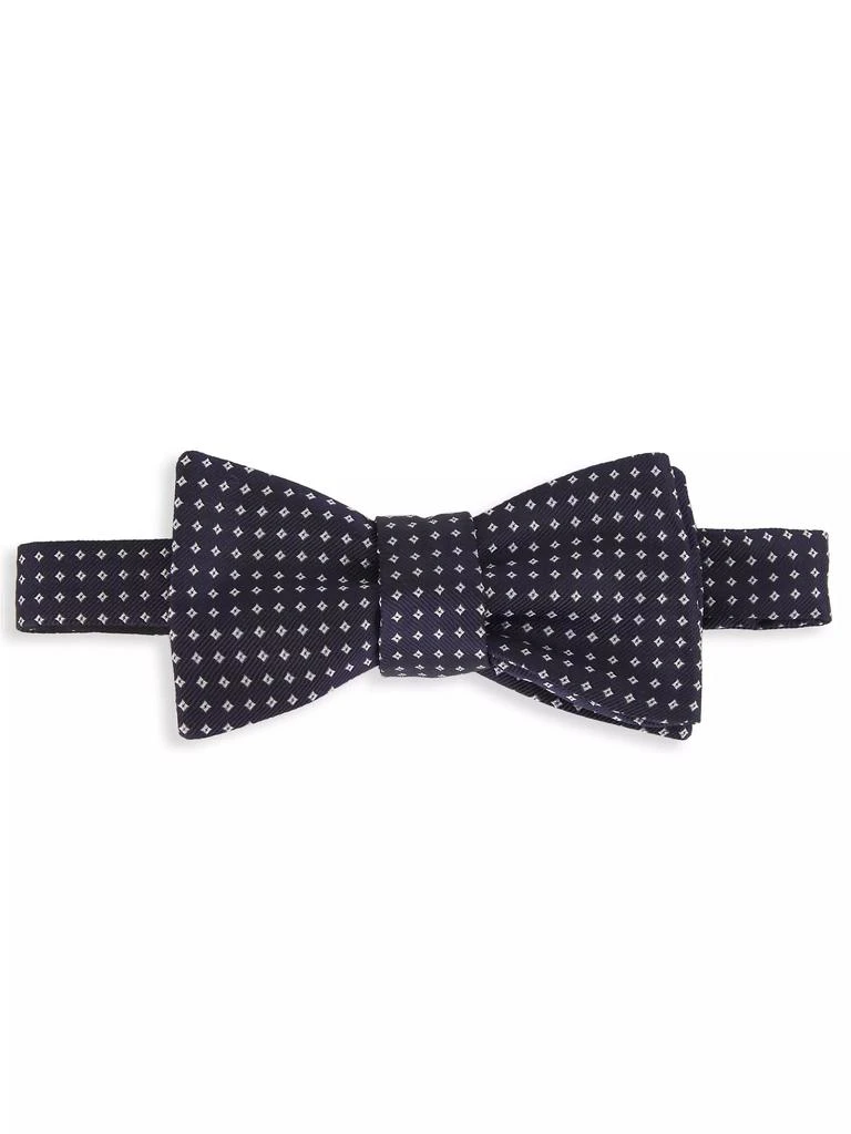 Saks Fifth Avenue COLLECTION Micro Diamond Silk Bow Tie 1