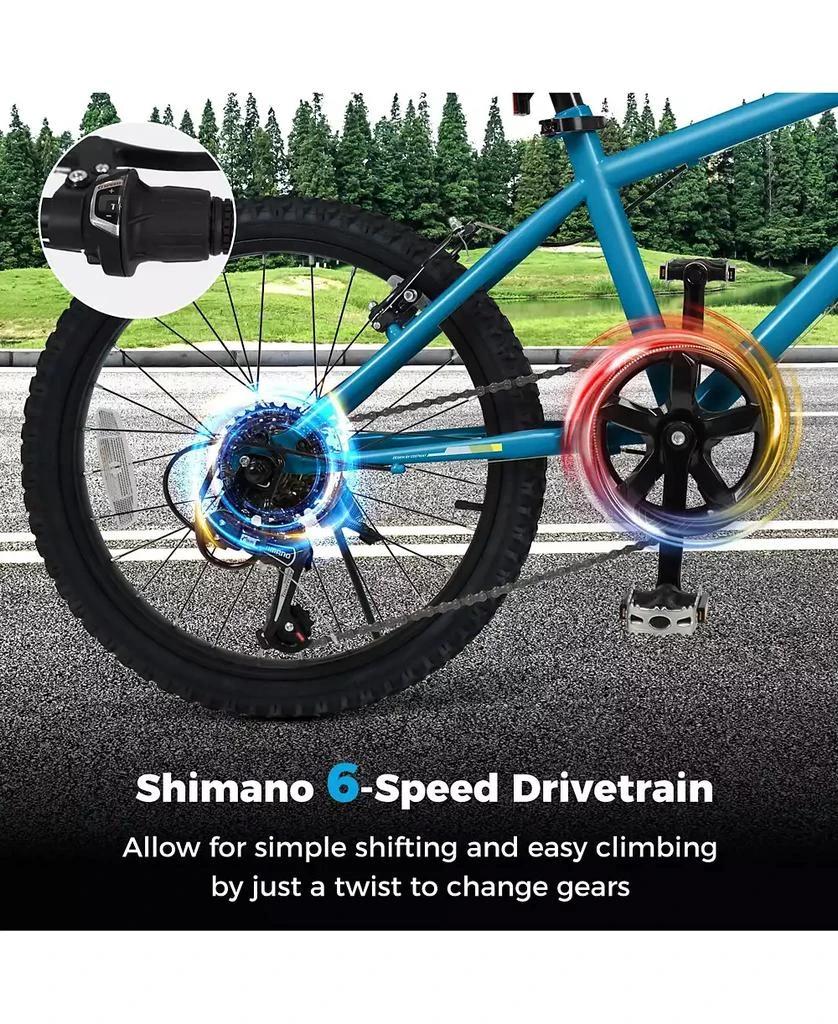 Mecale Kids Mountain Bike 20 Inch Child Bicycle for Boys Girls Aged 8+ Years 2