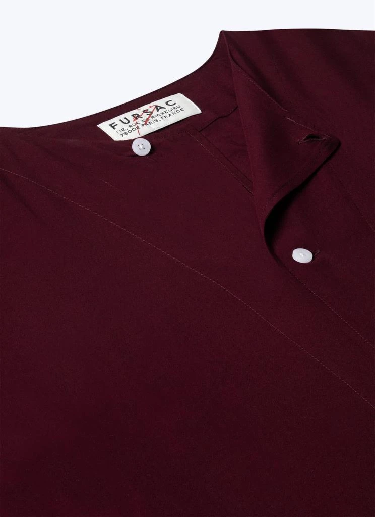 预计3周后发货 Fursac Chemise En Toile De Viscose - Bordeaux - Homme 7