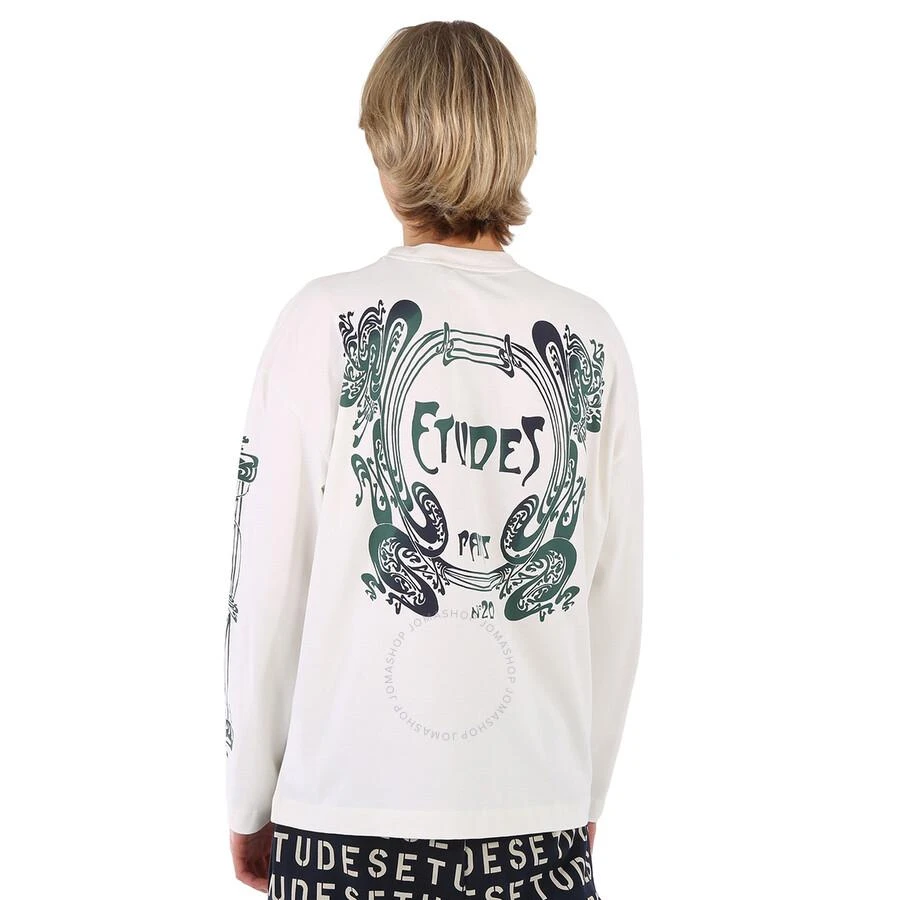 Etudes Chalk Spirit Paris Logo Print Cotton Jersey T-Shirt 3