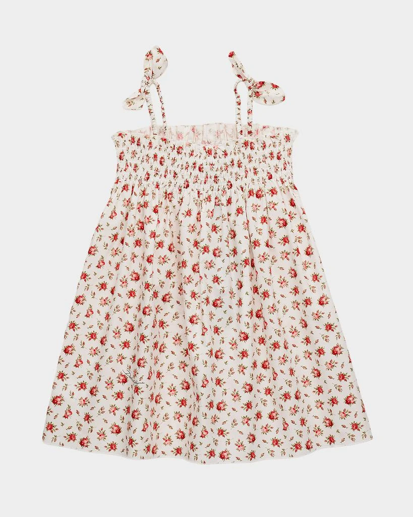 Dolce 
Gabbana Girl
s Small Rose-Print Poplin Dress, Size 2-6 2