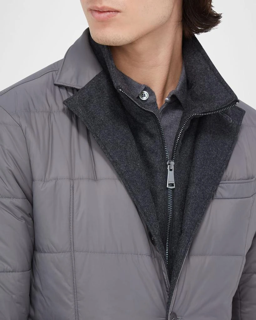 BUGATCHI Men's Padded Blazer Jacket with Bib 4