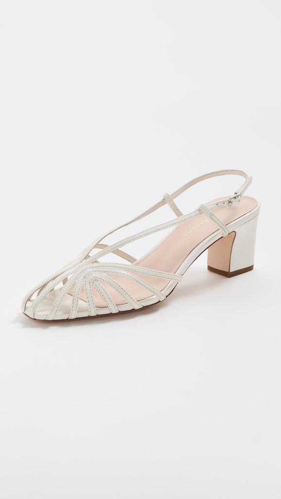Loeffler Randall Priscilla Lattice Slingback Mid Heel Sandals