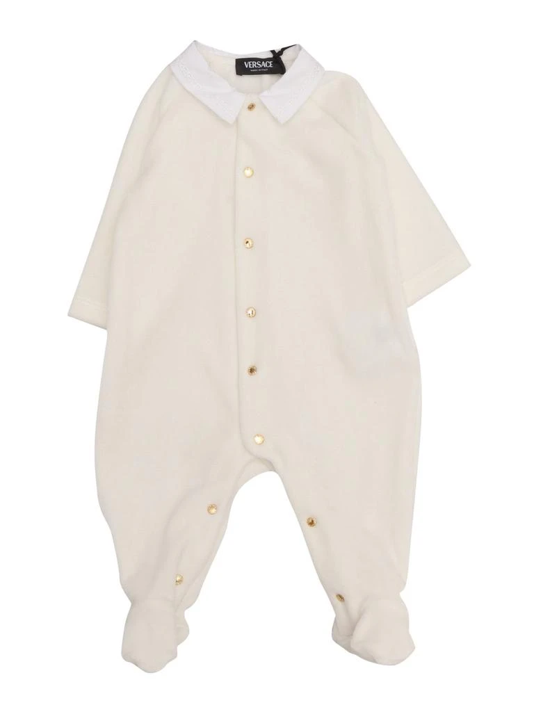 Versace Versace Kids Greca Embroidered Jersey Pijamas 1