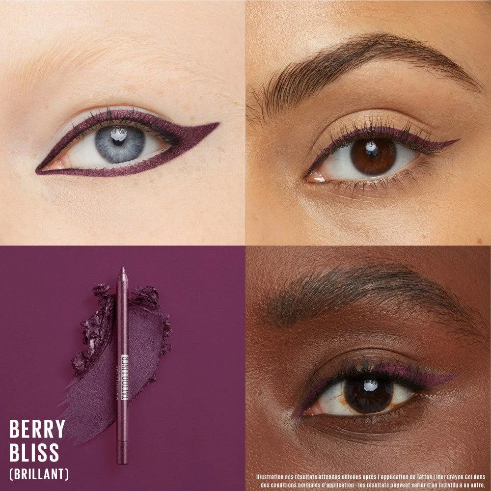 Maybelline Tattoo Liner Crayon Gel Eyeliner Burgundy Bliss 6