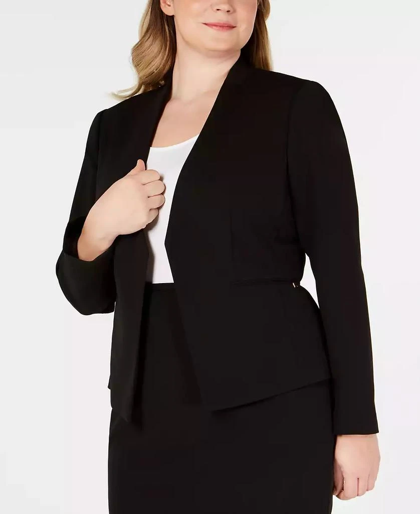 Plus Size Crepe Blazer Dress Black Dress Calvin Klein Plus Size
