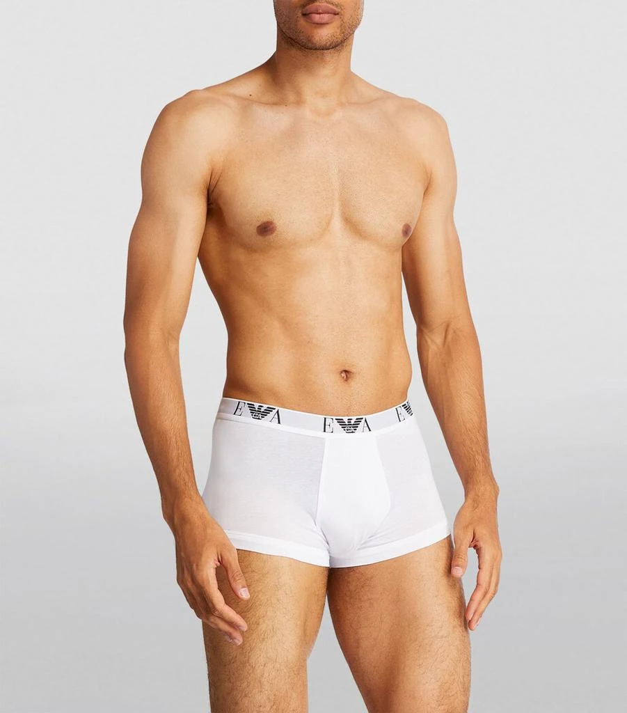 Emporio Armani Emporio Armani Stretch-Cotton Eagle Monogram Trunks (Pack of 3) 2