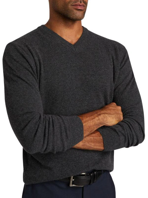 Saks Fifth Avenue ​COLLECTION Cashmere V-Neck Sweater 4