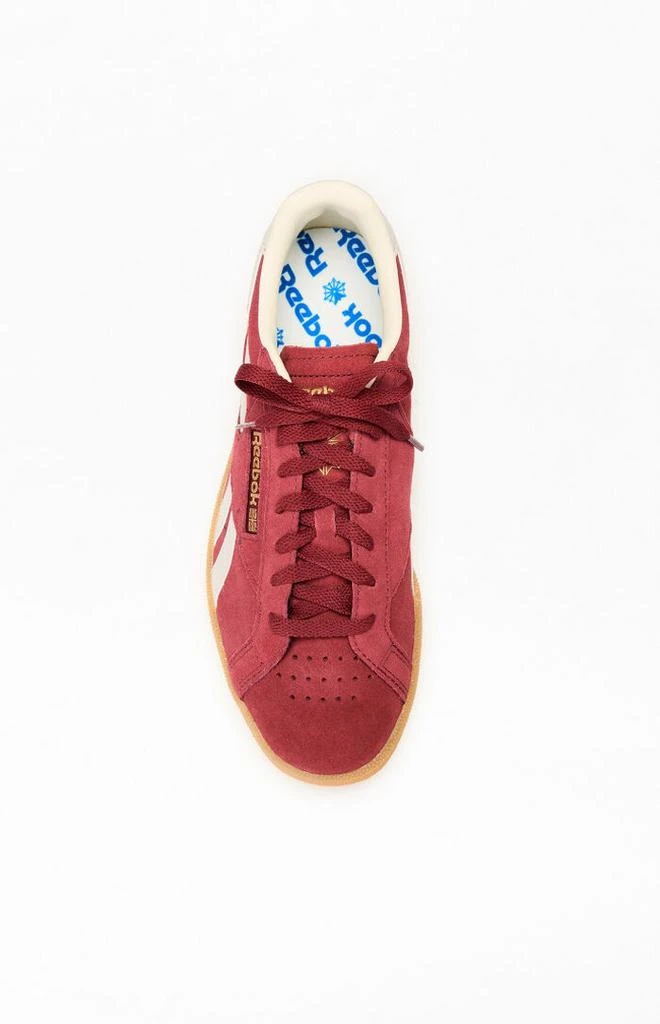 Reebok Burgundy Club C Grounds UK Sneakers 5