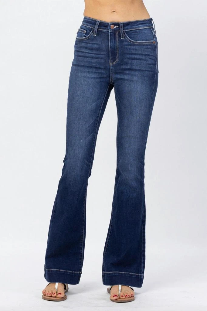 Judy Blue Full Size High-Waisted Classic Flare Jeans Plus Size main image 1