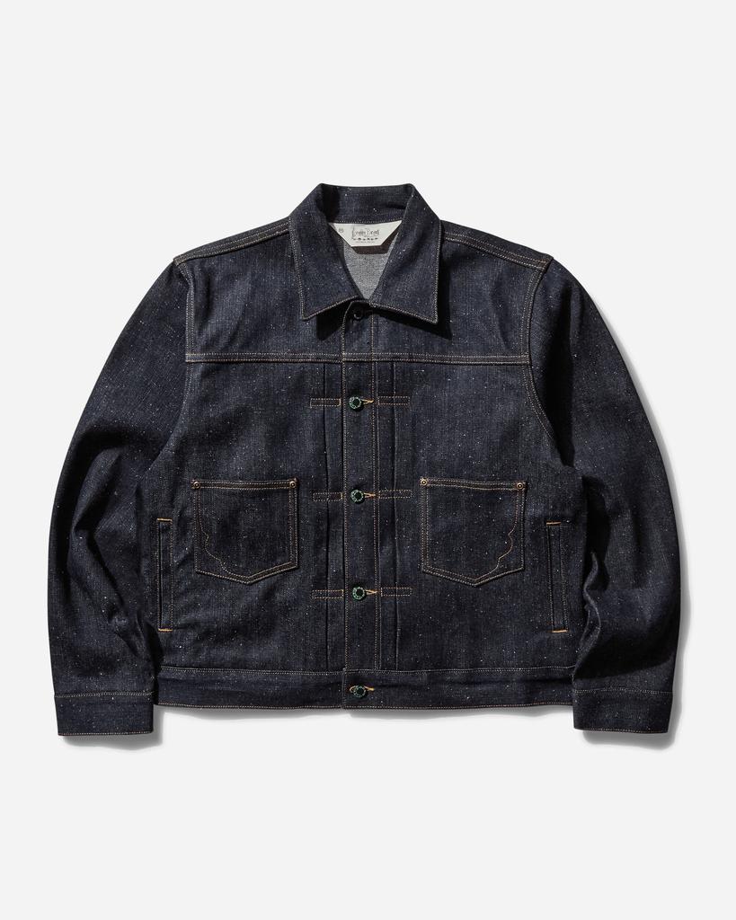 Brain Dead Men's Cropped Denim Trucker Jacket Indigo