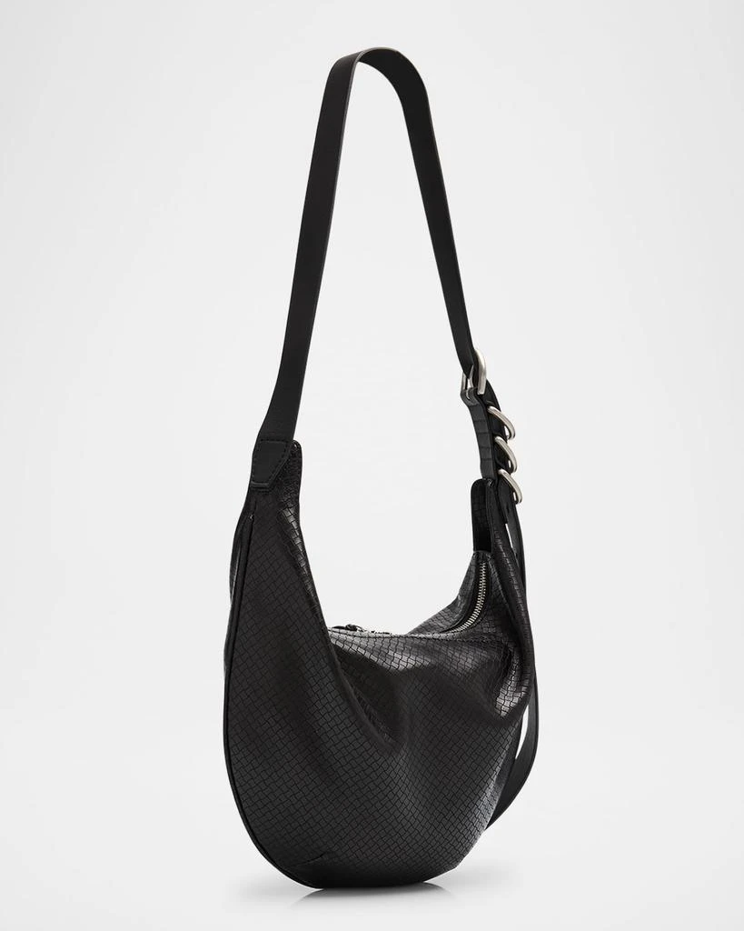 Rag & Bone Spire Mini Snake-Embossed Leather Hobo Bag 3