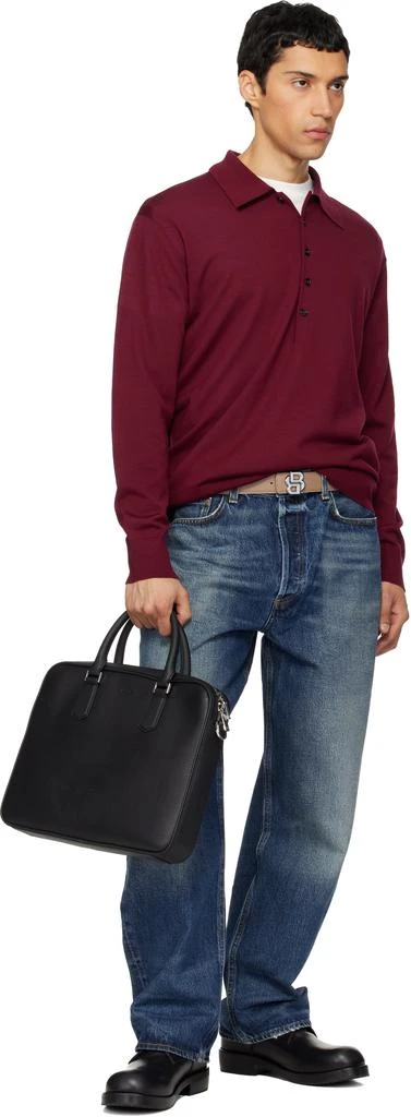 Hugo Boss Black Embossed Logo Document Briefcase 4