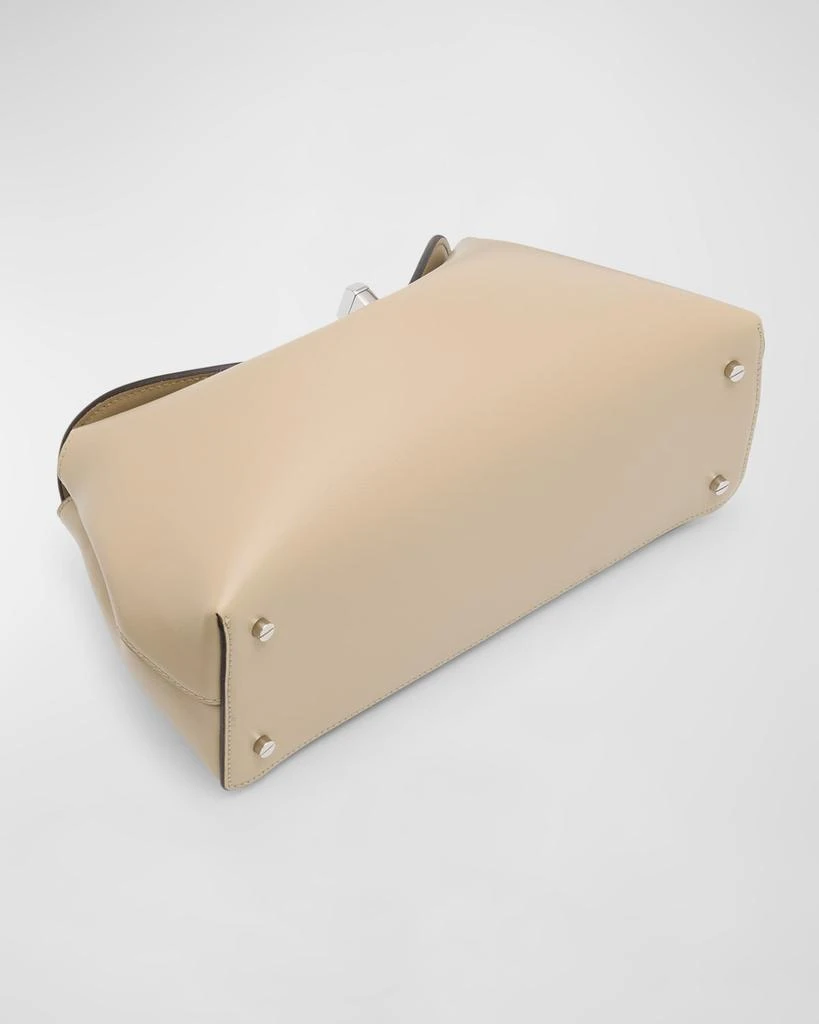 Totême T-Lock Leather Clutch Bag 7