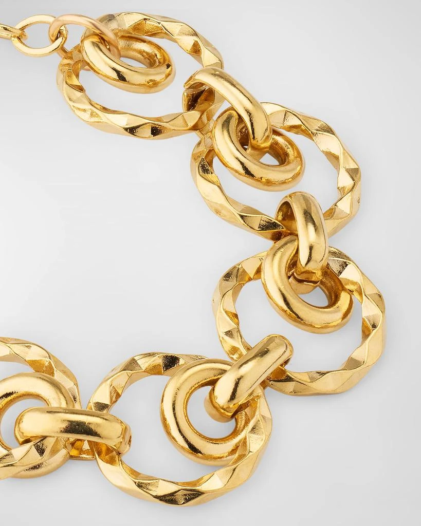 Devon Leigh Multi-Circle Textured Chain Bracelet 3