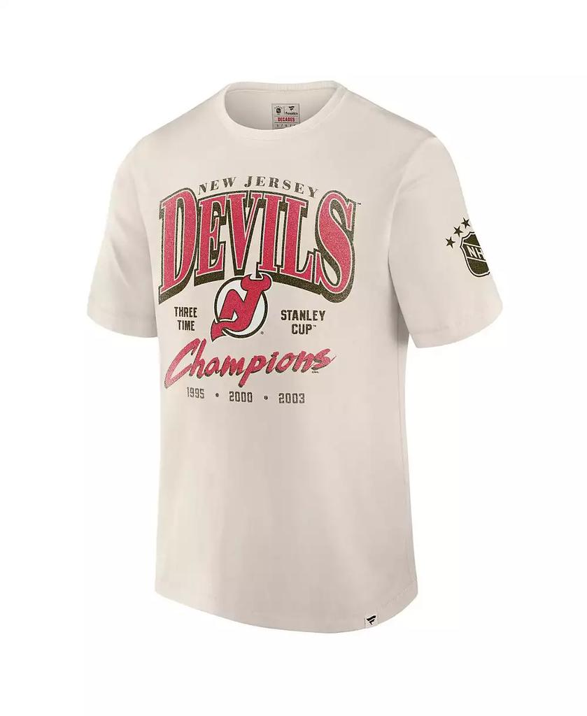 Fanatics Men's White New Jersey Devils Decades Collection Timeless T-Shirt