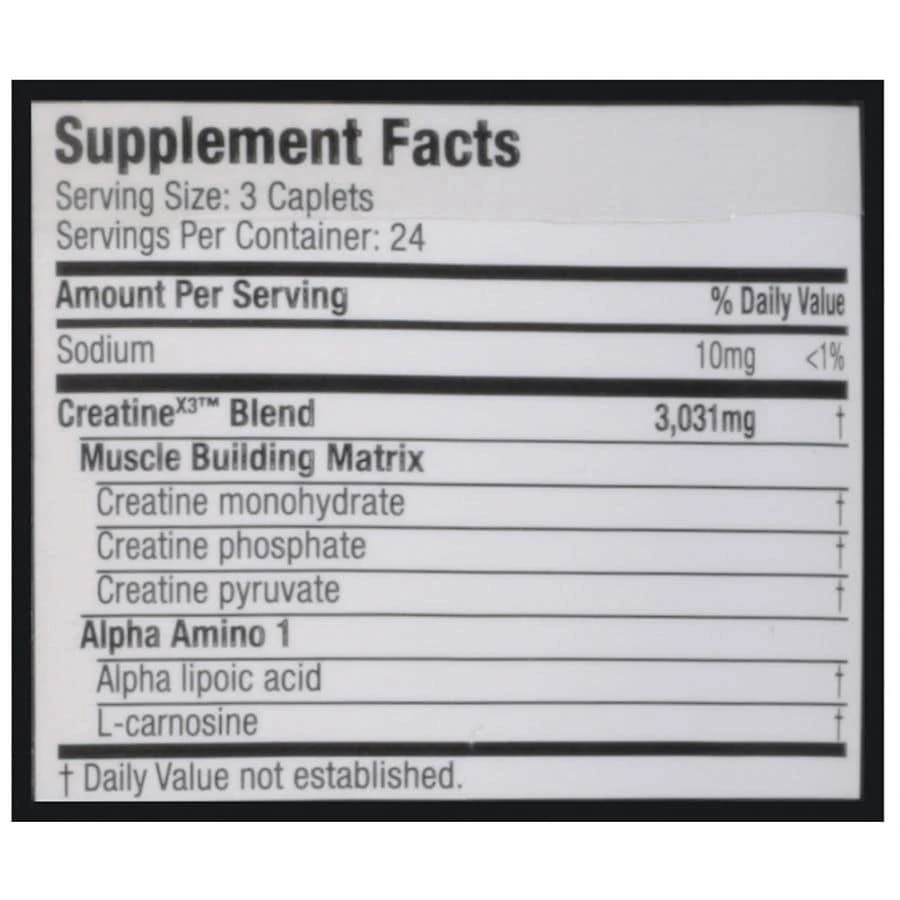 Six Star Elite Series Creatine X3 Caplets 3