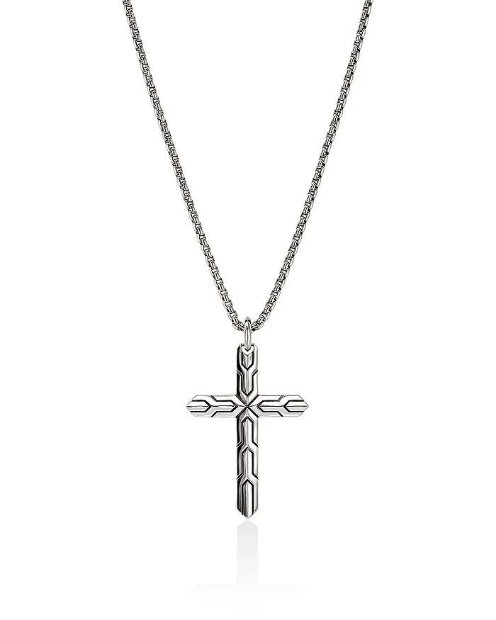 John Hardy Sterling Silver Icon 50 Cross Pendant Necklace, 18"