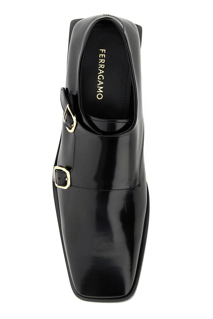 ドレスシューズ・革靴・ビジネスシューズ Salvatore Ferragamo Black Leather Caracas Monk Strap Shoes Salvatore Ferragamo Raphael Wingtip Dress Shoes - Compare