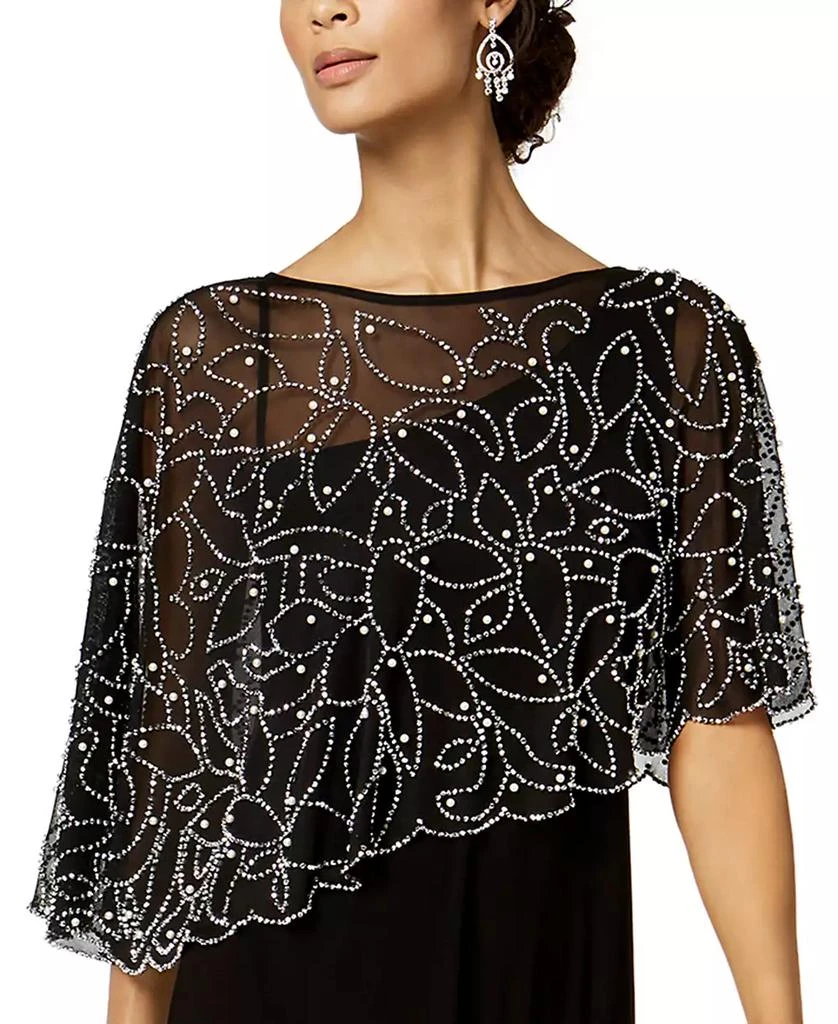 petite beaded dresses Beaded-Fringe Short Beaded Party Dress