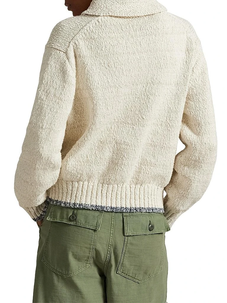 Ralph Lauren Logo Cotton-Knit Zip-Up Cardigan 4