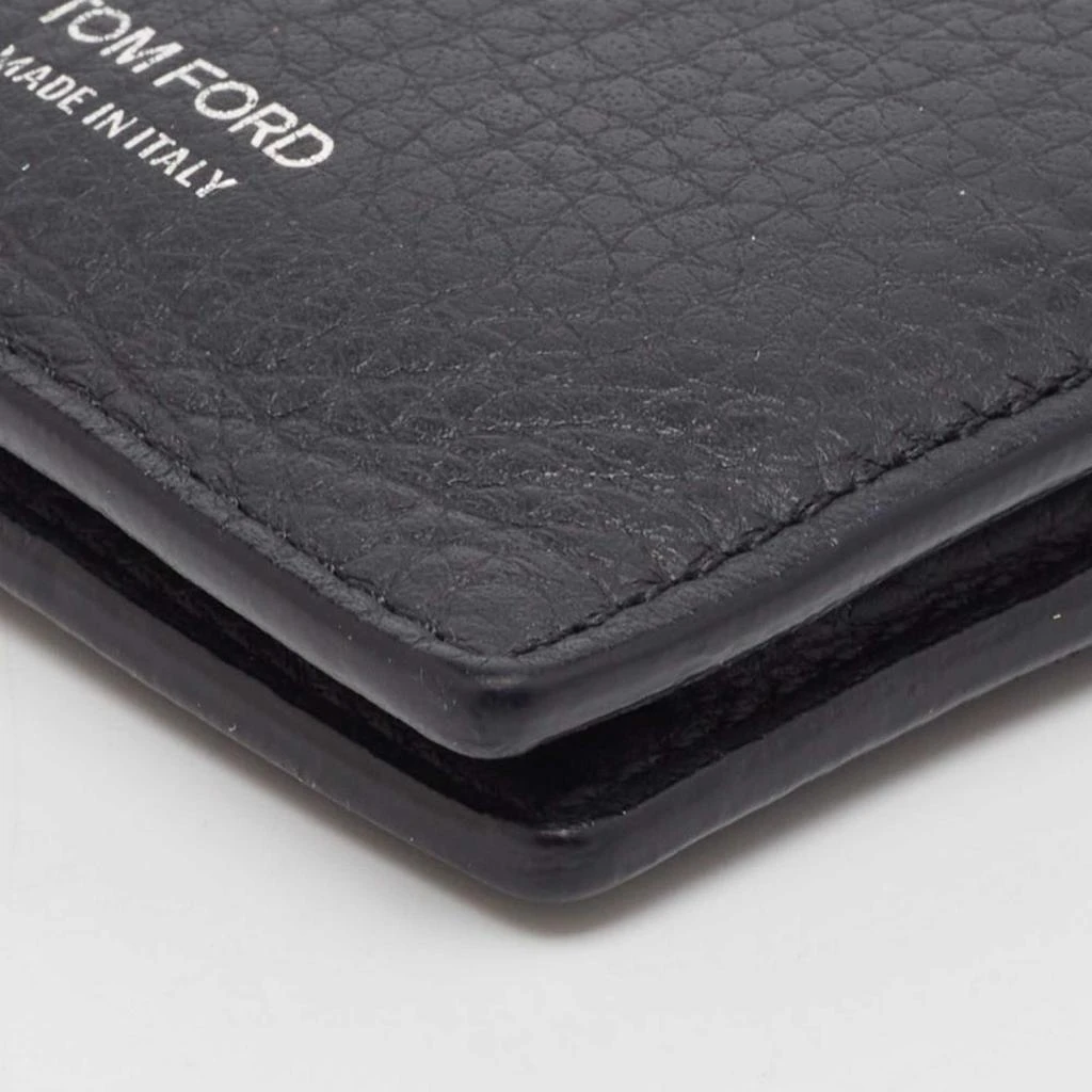 Tom Ford Tom Ford Navy Blue Leather Bifold Card Case 10