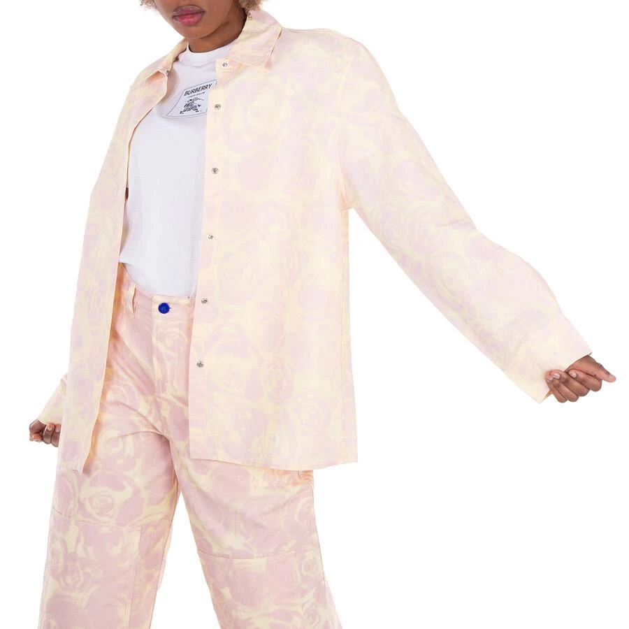 Burberry Taffeta Shirt With Floral Print 2