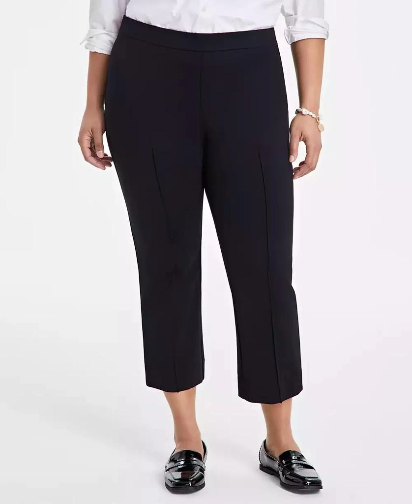 On 34th Women's Solid Ponte Mid-Rise Ankle Pants, Exclusively at Macy's 1