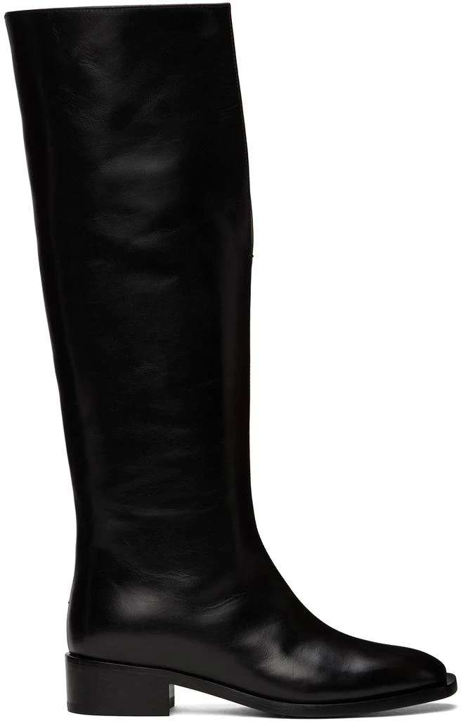 Peter Do Black V-Neck Tall Boots 1