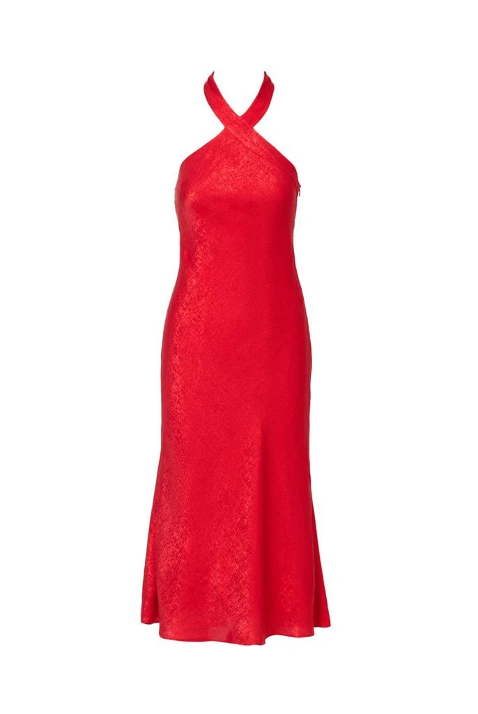 Adrianna Papell Foil woven midi dress 1