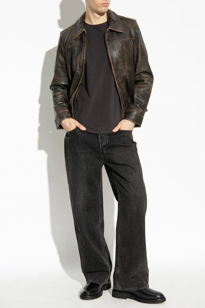 ALL SAINTS Leather Jacket Alkan 2