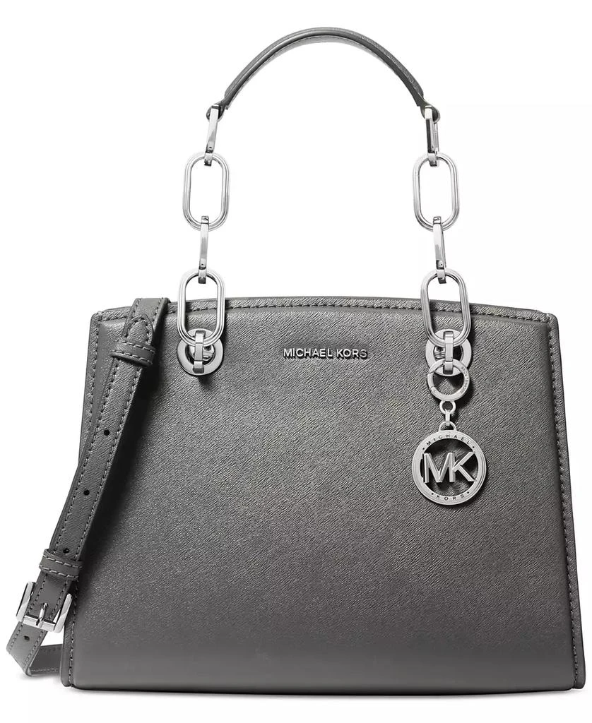 Michael Kors Cynthia Small North South Leather Satchel 1