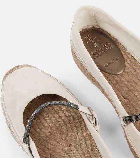 Brunello Cucinelli Monili suede espadrilles 5