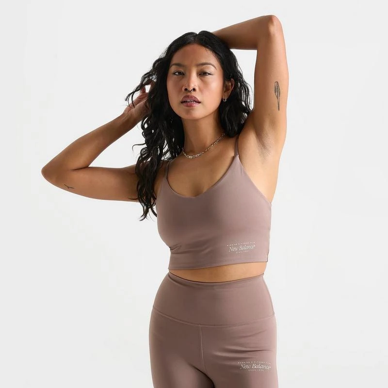 New Balance Women's New Balance Tape Logo Medium-Support Sports Bra 3