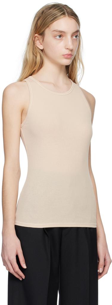 Filippa K Beige Fine Rib Tank Top