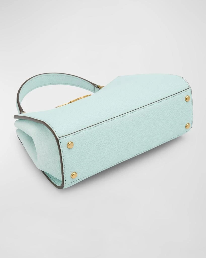 Tory Burch Eleanor Mini Pebbled Leather Satchel Bag 8