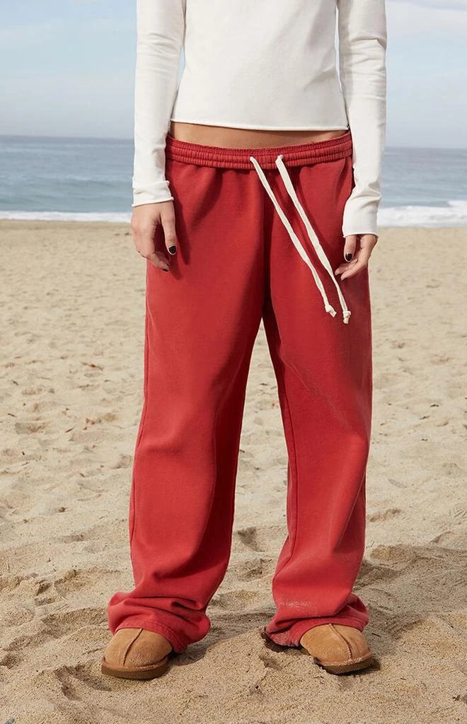 John Galt Red Anastasia Tie Baggy Sweatpants 2