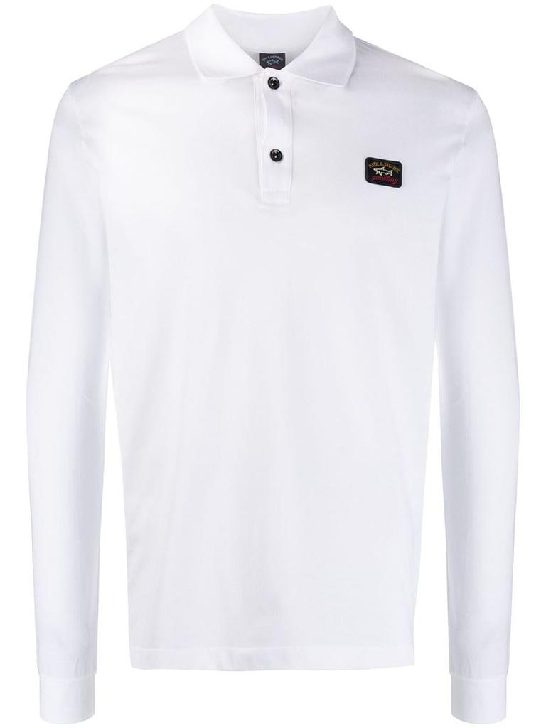 Paul & Shark Paul & Shark Cotton Pique Polo Shirt With Iconic Badge Clothing