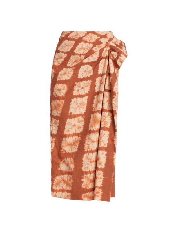 Ulla Johnson Ember Hand Dyed Shibori Skirt 5